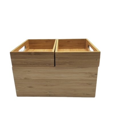 Wholesale natural durable useful bamboo storage box for home use