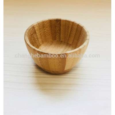 Creative Bamboo Round Mini Bowl Portable Bamboo Baby Feeding Bowl